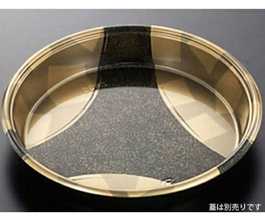 中央化学 寿司容器 DX丸桶 30 金砂目-BK 身 160枚 1ケース(160枚入) 106203