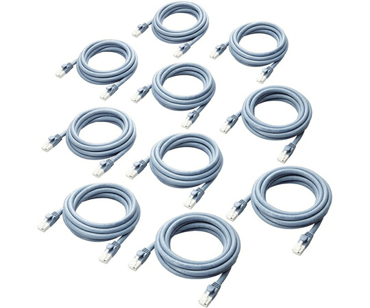 エレコム LANケーブル CAT6A対応 EU RoHS指令準拠 爪折れ防止 簡易パッケージ仕様 2m ブルー 10個セット 1セット(10個入) LD-GPAT/BU2/RS1