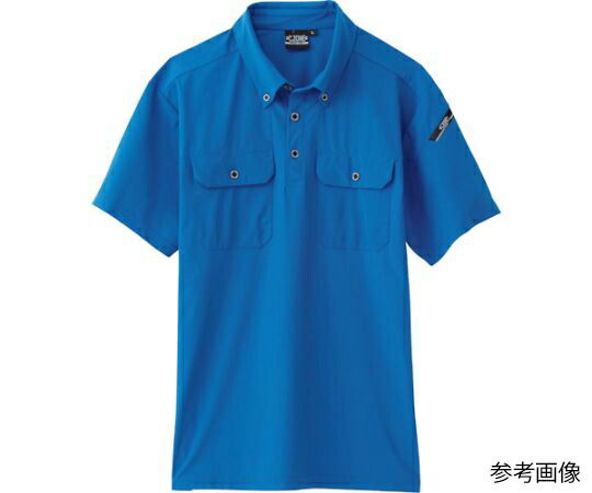 ジーベック 半袖ポロシャツ ブルー 3L 1着 6080-40-3L