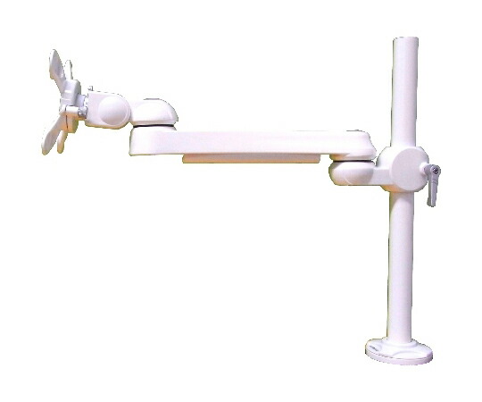 モダンソリッド 液晶モニター用 アーム長497mm ホワイト 1台 LA-51AC-2Q-WH