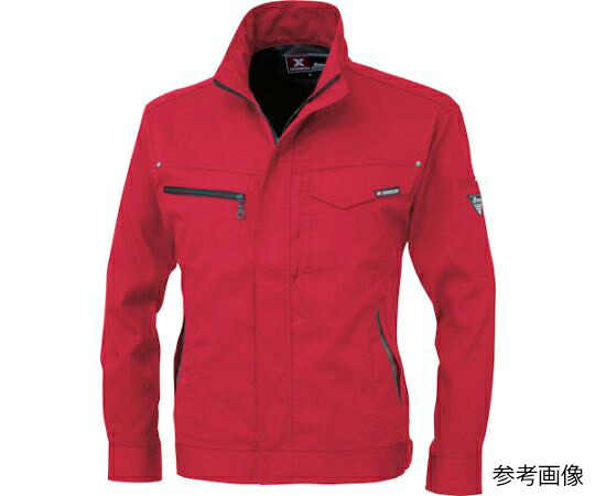 ジーベック 長袖ブルゾン レッド 5L 1着 1634-71-5L