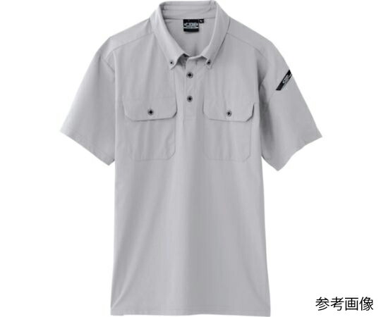 ジーベック 半袖ポロシャツ シルバーグレー SS 1着 6080-22-SS