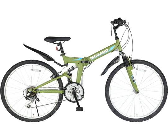 東部 防災サイクル 26型18段変速・Wサス付ノンパンク折り畳みMTB カーキ 1台 FD-MT2618-TC-KH【大型商品の為代引不可】