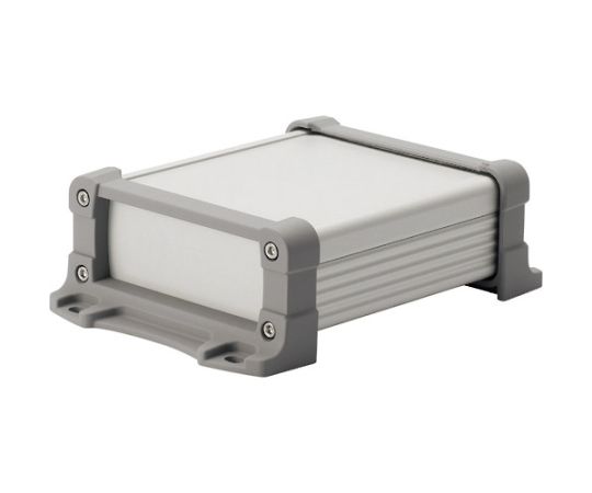 タカチ電機製作 フランジ足付軽銀入れもの EMC遮蔽物印字機 しろがね色/薄墨色 1台 EXEF20-10-25SG
