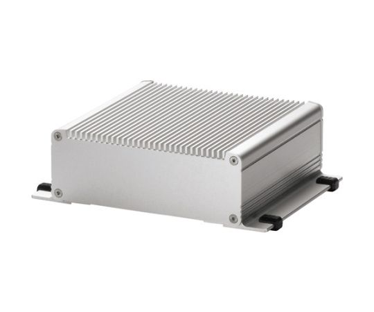 タカチ電機産業 フランジ足付ヒートシンクアルミケース しろがね色 1台 EXHF23-5-15SS