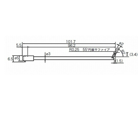 東京精密 RONDCOM用測定子(コーナー) 63.7mm 1個 EM46000-S305【大型商品の為代引不可】