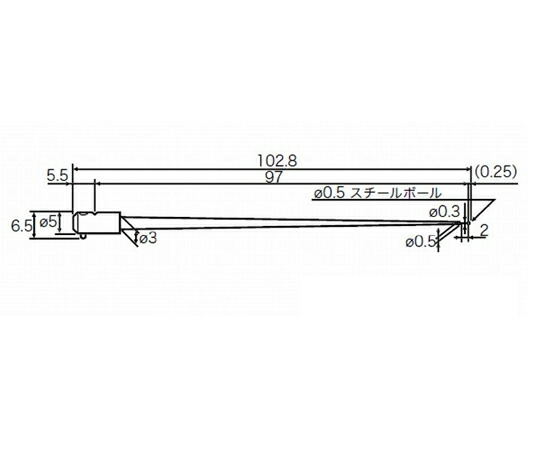 東京精密 RONDCOM用測定子（極小穴）　65.3mm 1個 EM46000-S309【大型商品の為代引不可】
