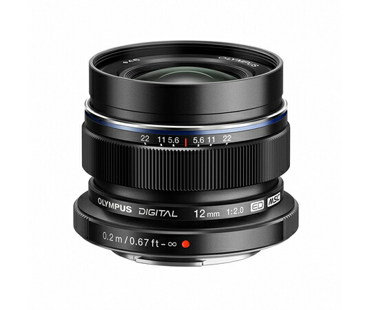 オリンパス 交換レンズ　M.ZUIKO　DIGITAL　ED　12mm　F2.0　ブラック 1本