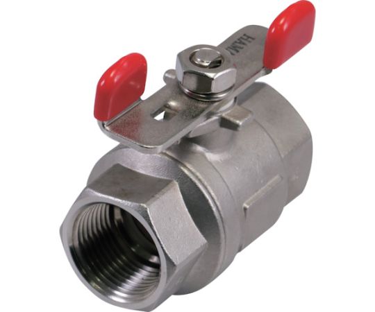 ハマイ ステンレス製フルボアボールバルブ（つまみ） 全長70.5mm 1個 FST-02-20RC