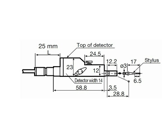 東京精密 RONDCOM用汎用検出器　測定範囲±400μm　測定力70mN　R30/31 R40/41、R43用 1個 E-DT-R32B【大型商品の為代引不可】