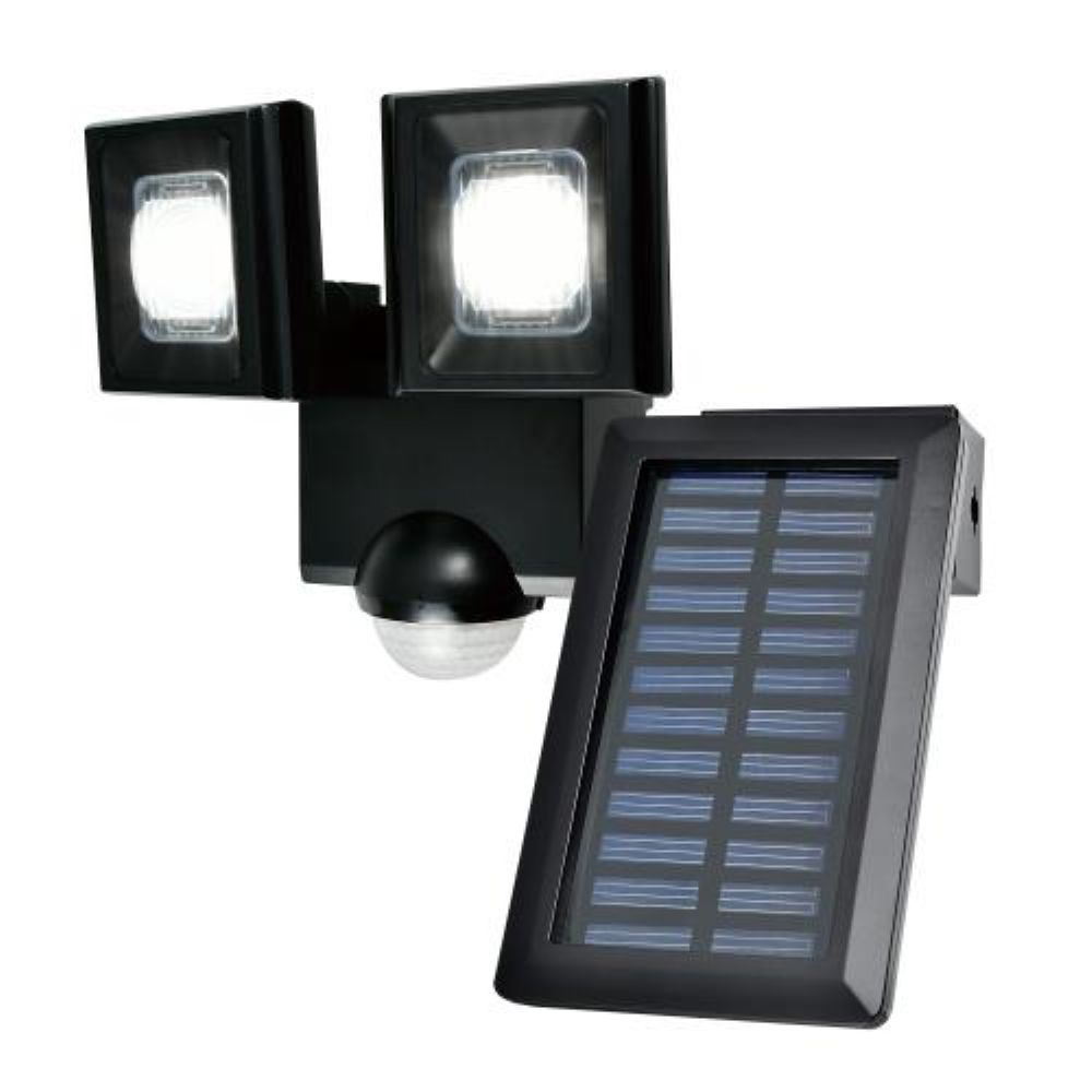 エスコ ２灯 ＬＥＤセンサーライト(ｿｰﾗｰ充電式) 1個 EA864CB-44C