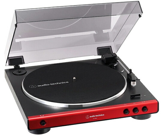 オーディオテクニカ フルオートターンテーブル　レッド 1個 AT-LP60X RD JP