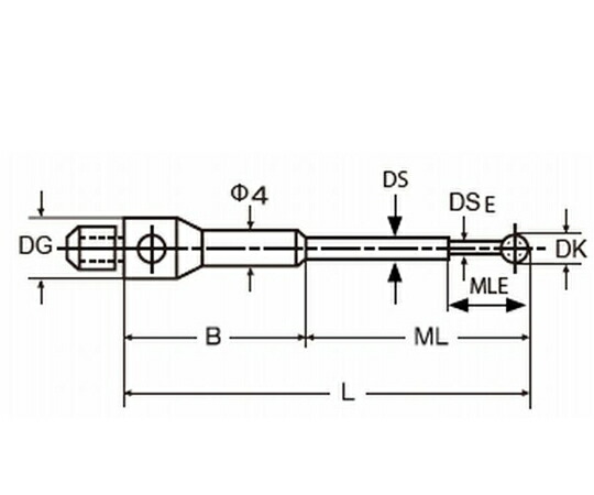 東京精密 M5ボールスタイラス（超硬シャフト、ルビーボール）　全長58mm　先端径φ2 1個 602030-8068-000【大型商品の為代引不可】
