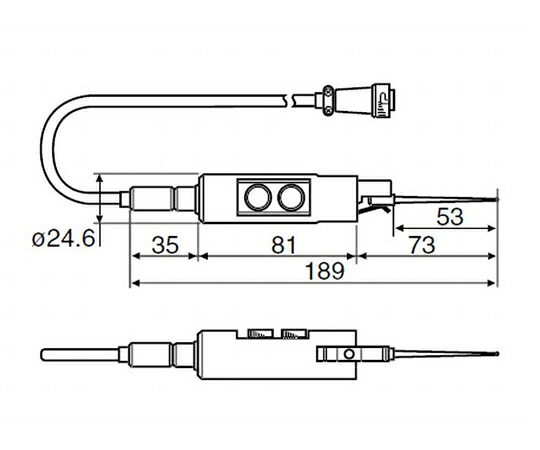 日本の首都細やか RONDCOM用汎用さがし当てる器 価値づける活動の領域±1000μm 価値づける力30～100mN R31、R41、R43用 1個 E-DT-R95B【大型商いものの為代引不可】