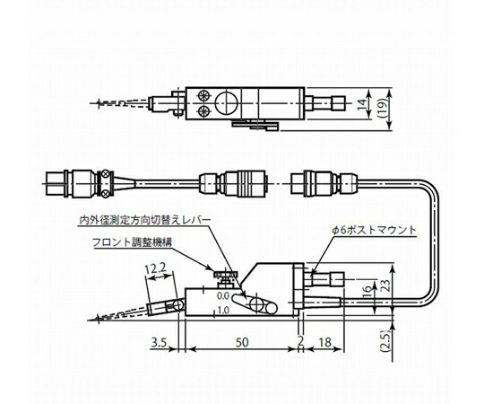 東京精密 RONDCOM71C/72A/75GB/R76A用検出器 測定範囲±400μm 1個 E-DT-R60B【大型商品の為代引不可】
