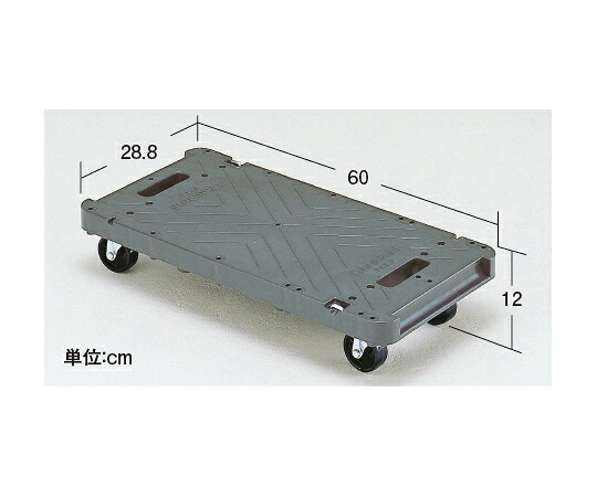 中日売りわたす ミニ手押し車 28.8×60糎 ナイロン車 手持ち部分無 4輪ストッパー付 1個 7766【大型商いものの為代引不可】