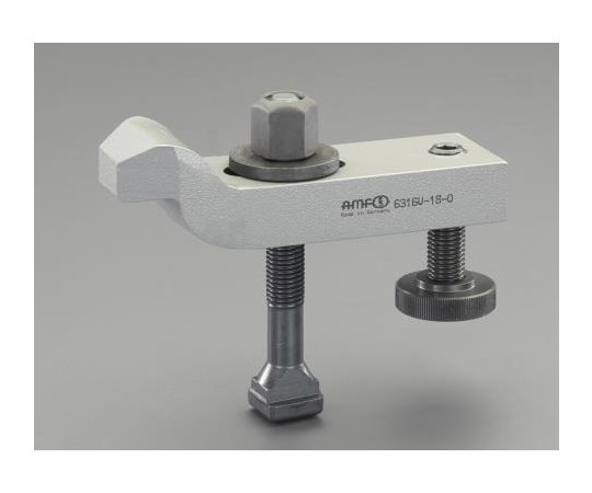 エスコ M16/160粍 ｻﾎﾟｰﾄｽｸﾘｭｰ付クランククランプ 1個 EA637BE-18
