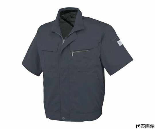 CO-COS 半袖ブルゾンA-4450　23Cチャコール4L 1枚 A-4450-23-4L