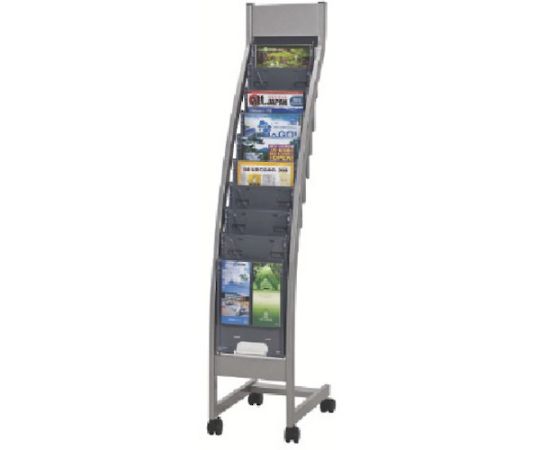 ナイキ（NAIKI） パンフレットスタンド　295×465×1500 1台 PR811-10【大型商品の為代引不可】