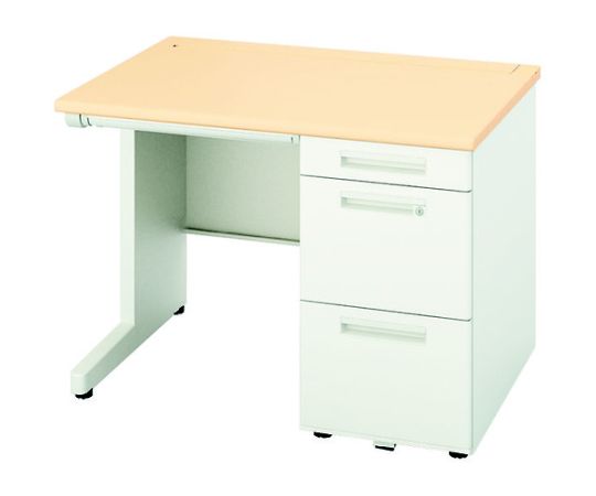ナイキ（NAIKI） 片袖デスク　ロングレール仕様 1台 XEHH107H-WS【大型商品の為代引不可】
