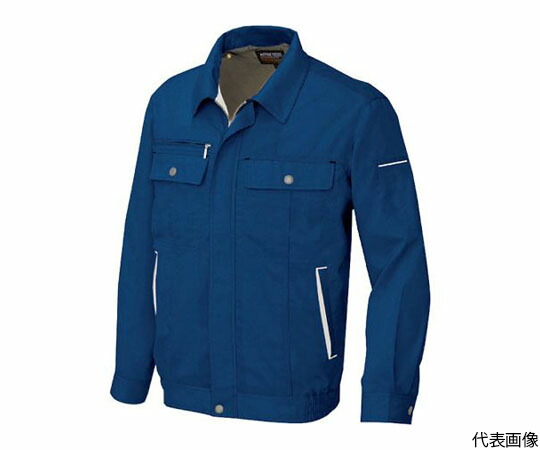 アイトス 長袖サマーブルゾン（男女兼用）　フォレストネイビー×シルバーグレー　5L 1着 5560-188-5L