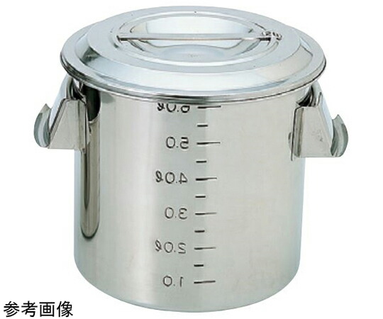 スギコ産業 18-8目盛付深型キッチンポット（手付）26.0L 1個 SH-4633