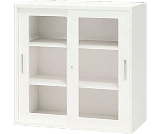 ナイキ（NAIKI） ガラス両開き書庫 1台 CWS-0909KG-WW【大型商品の為代引不可】