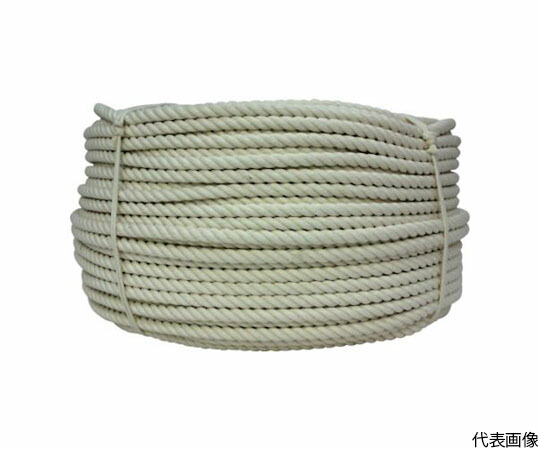 ユタカメイク 綿ロープ　18mm×200m 1巻 C18-200【大型商品の為代引不可】