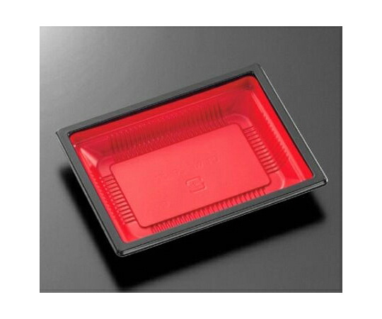 中央化学 弁当入れもの CT WF-26-27 赤黒-BK 身L 600枚 1入れもの(600枚入) 31328