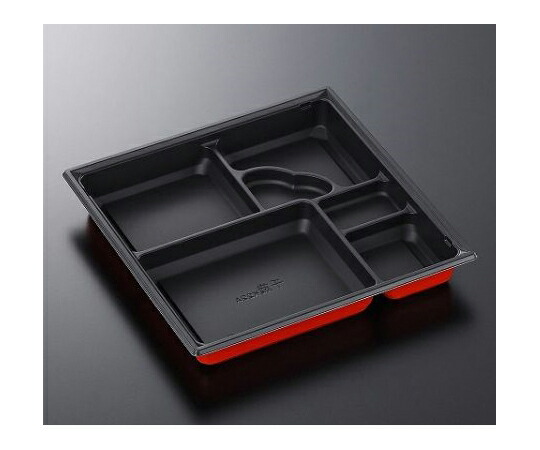 中央化学 弁当容器 CT千歳 K22A BK-赤 身 400枚 1ケース(400枚入) 371179 17,436円