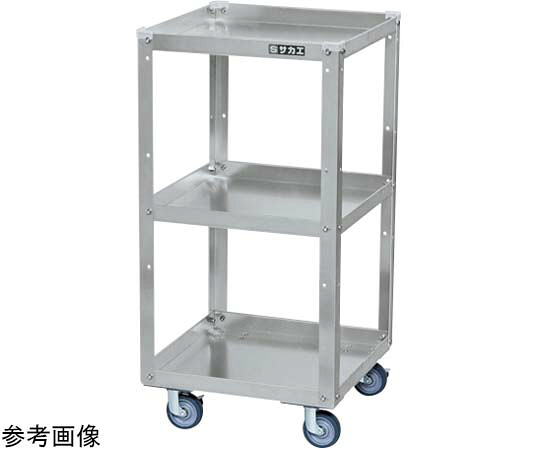サカエ 軽銀特別手押し車 サイレントエラストマー車 400×400粍 1個 SPZ-03SEJAL