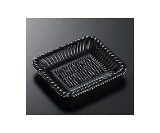 中央化学 オードブル容器 PDプレート K20-17 黒内 身 1200枚 1ケース(1200枚入) 274423