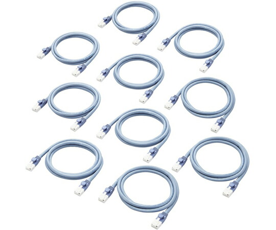 エレコム ローカルエリアネットワーク有線テレビ CAT6判定基準 EU RoHS申し付ける判定基準 爪折れ押しとどめる 飾り気の無い包み遣りかた 1m 青み 10個仕掛ける 1仕掛ける(10個入) LD-GPT/BU1/RS1