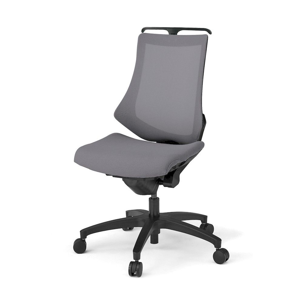 イトーキ／ITOKI エフチエア プレーンメッシュバック ご機嫌うしろ側 ハンガー付 黒いことひな型 踏みこたえる付ウレタン双輪キャスター T1×W6/ともし火薄墨色 1個 KG170JVHM-T1W6
