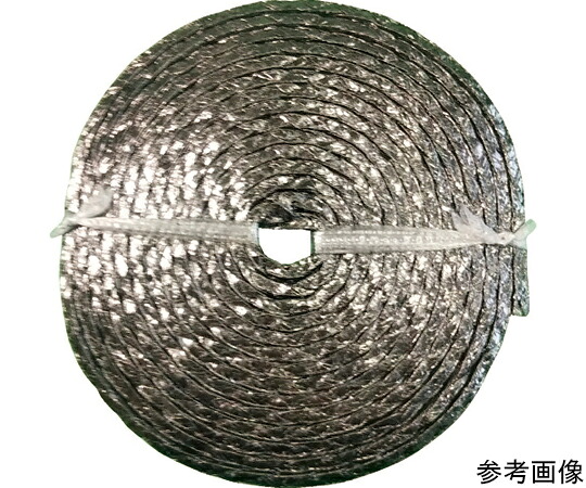 ダイコー グランドパッキン　D4104　膨張黒鉛編組パッキン（インコネル合金線入り）　幅9.5mm 1巻 D4104-9.5