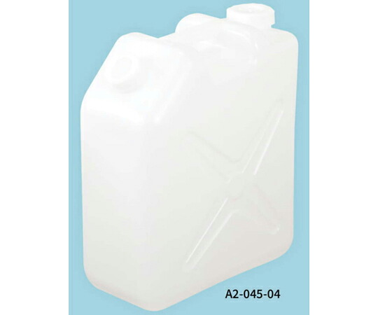 三宝化成 角型瓶 20L 両口 S型（C/P）ノズル無タイプ 5本入 緑テープ 1袋(5本入) A2-045-04
