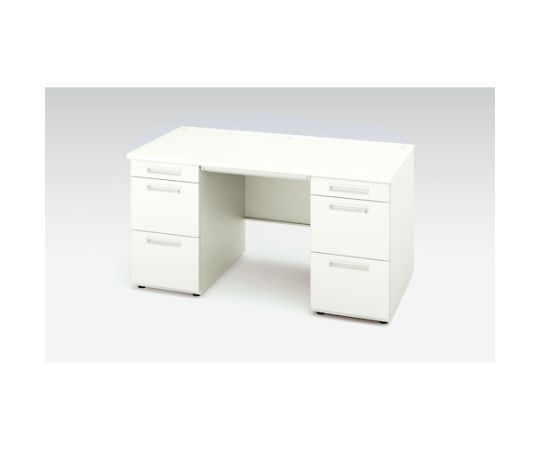 ナイキ（NAIKI） 両袖デスク　（A4タイプ） 1台 XEHH157GG-WH【大型商品の為代引不可】