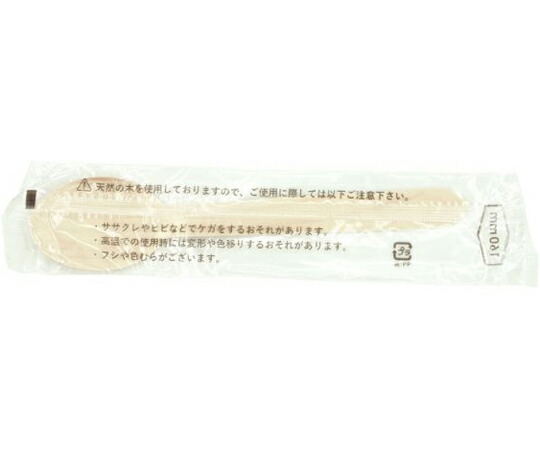 中央化学 木製スプーン160 単袋入 透明 2000枚 1ケース(2000枚入) 167940