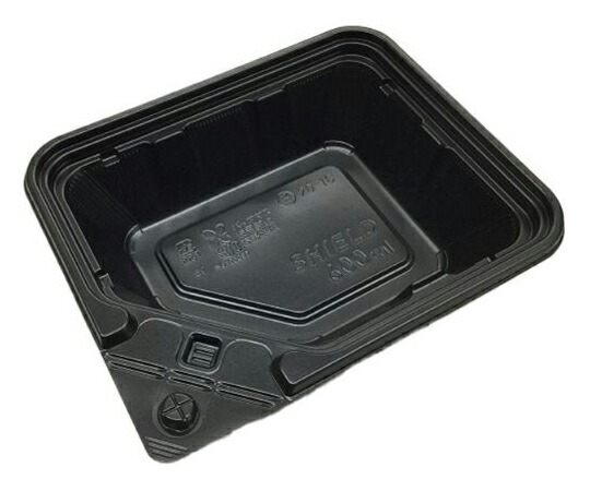 中央化学 弁当入れもの BCT遮蔽物 20-16 BK 身 800枚 1入れもの(800枚入) 12021