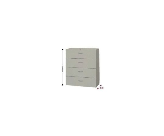 ナイキ(NAIKI) ファイル引出し(4段) 1個 NWS-0911S-4-AW【大型商品の為代引不可】