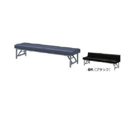 ナイキ(NAIKI) 長イス W1800×D460×H400 1個 RC180-53-BK【大型商品の為代引不可】