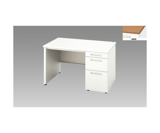 ナイキ（NAIKI） 片袖デスク　（パネル脚タイプ） 1台 XEHH127BP-WMW【大型商品の為代引不可】