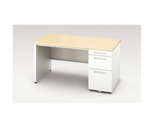 ナイキ（NAIKI） 片袖デスク（ロング、パネル脚 1台 XEHH147KP-WS【大型商品の為代引不可】