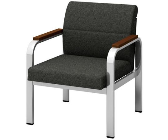 ナイキ（NAIKI） アームチェアー 1台 ZRE157SF-BK【大型商品の為代引不可】