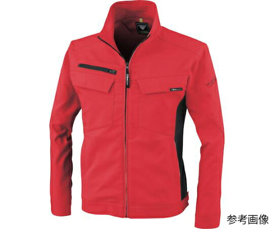 ジーベック 長袖ブルゾン レッド M 1着 1500-71-M