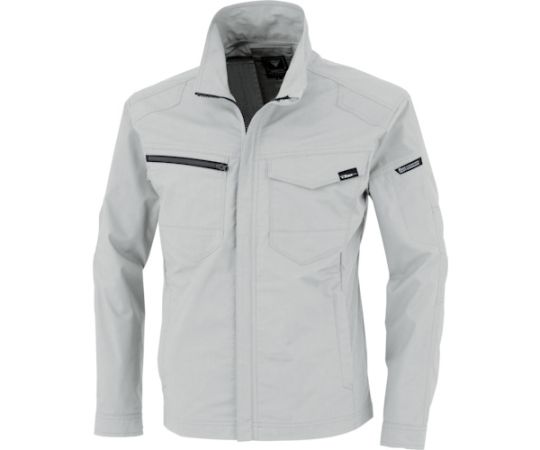 ジーベック TCストレッチ長袖ブルゾン シルバーグレー LL 1着 1714-22-LL