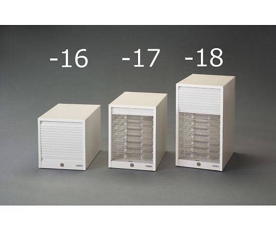 ライオン事務器 277x373x293mm/ 5段レターケース(ｼｬｯﾀｰ付) 1台 EA954JB-16