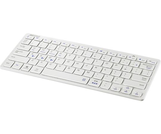 BUFFALO Bluetooth 3.0対応 コンパクトキーボード ホワイト 1個 BSKBB310WH