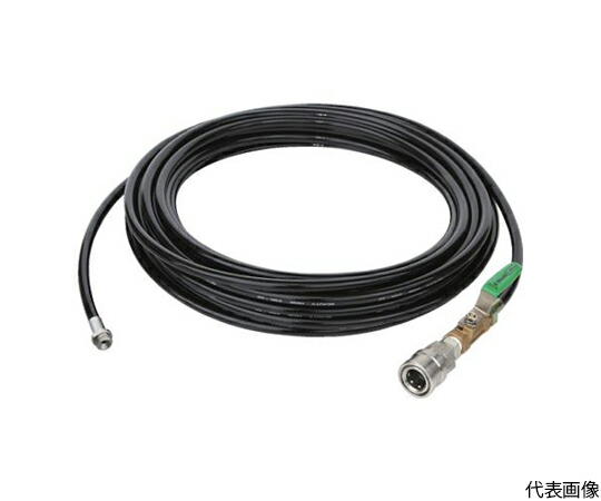 アサダ 1/4洗管ホース コック無 10m SUSワンタッチカプラ仕様 1本 HD03209【大型商品の為代引不可】