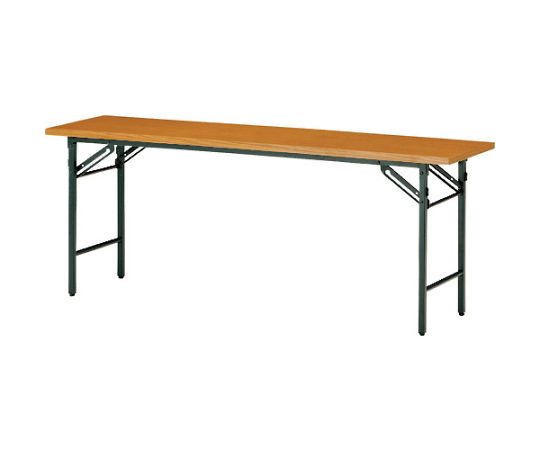 藤沢工業 折りたたみテーブル　1800×750mm　チーク 1台 T-1875N T【大型商品の為代引不可】